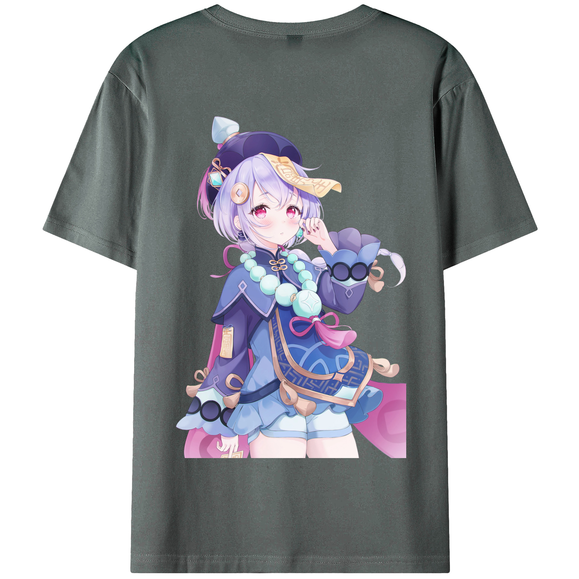 げんし神 七七 なな  genshin Nana 綿100％半袖Tシャツ（背面プリント）